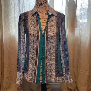 NWOT Massimo Dutti silk blend blouse